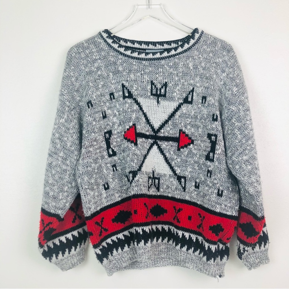 Adelle Vintage Aztec Arrows Sweater
